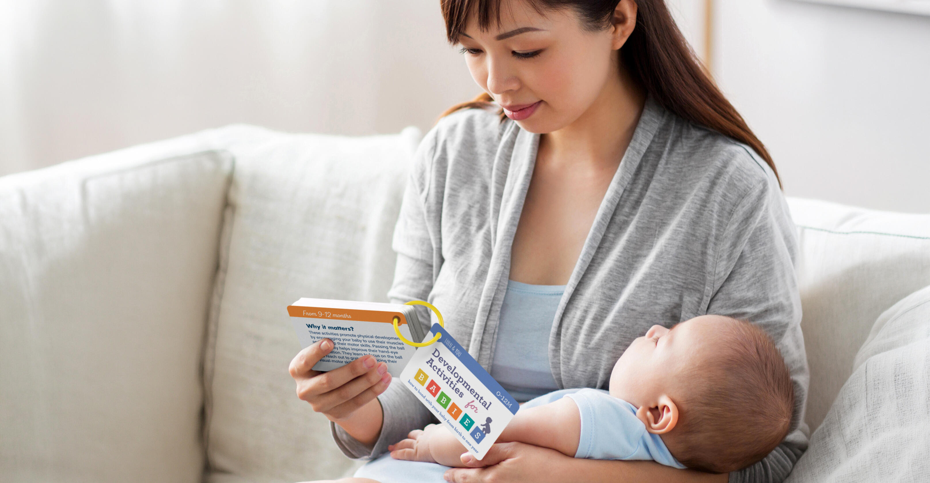 baby activity development cards