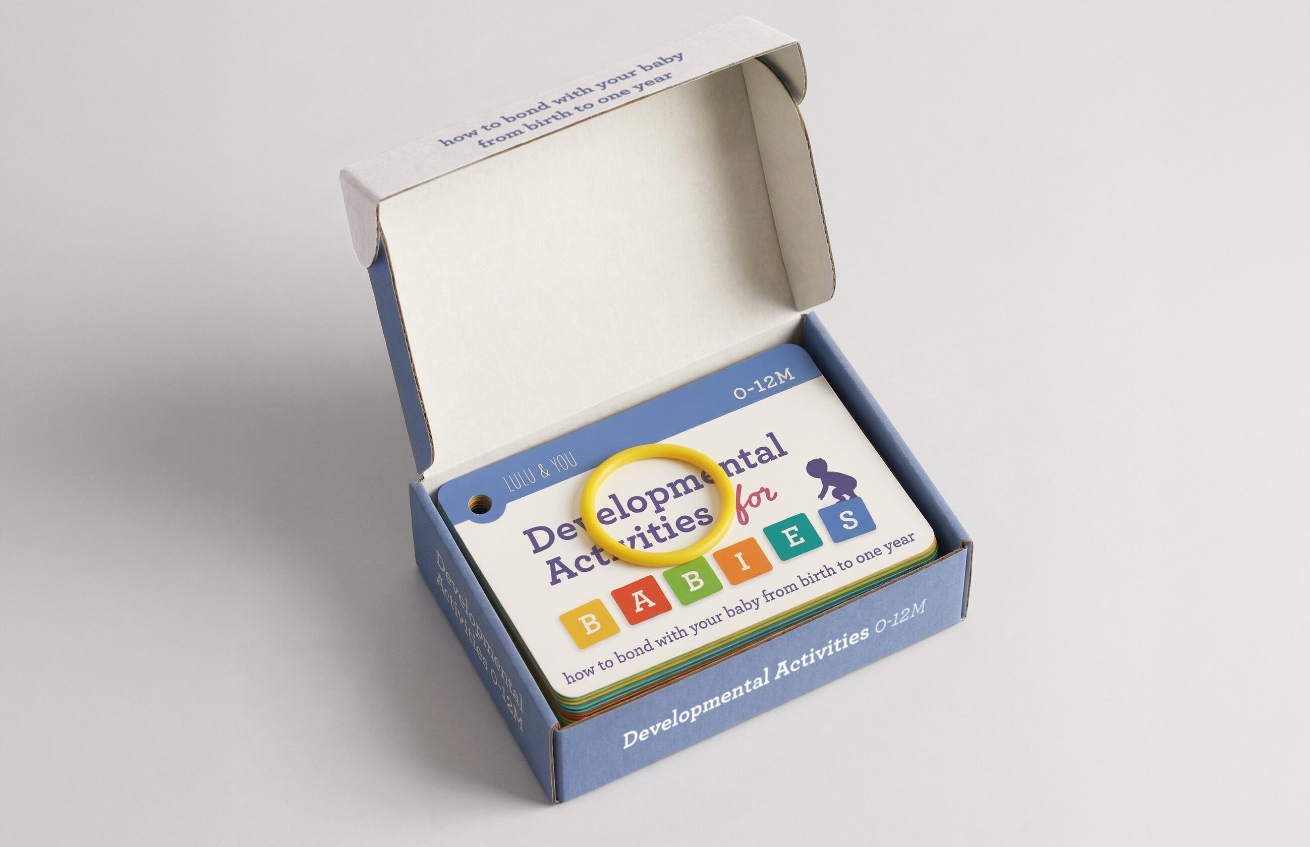 baby activity development cards box
